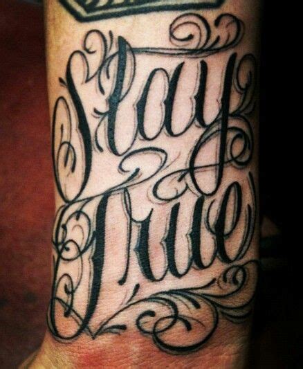 Stay True Tattoo 